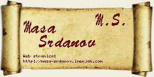 Maša Srdanov vizit kartica